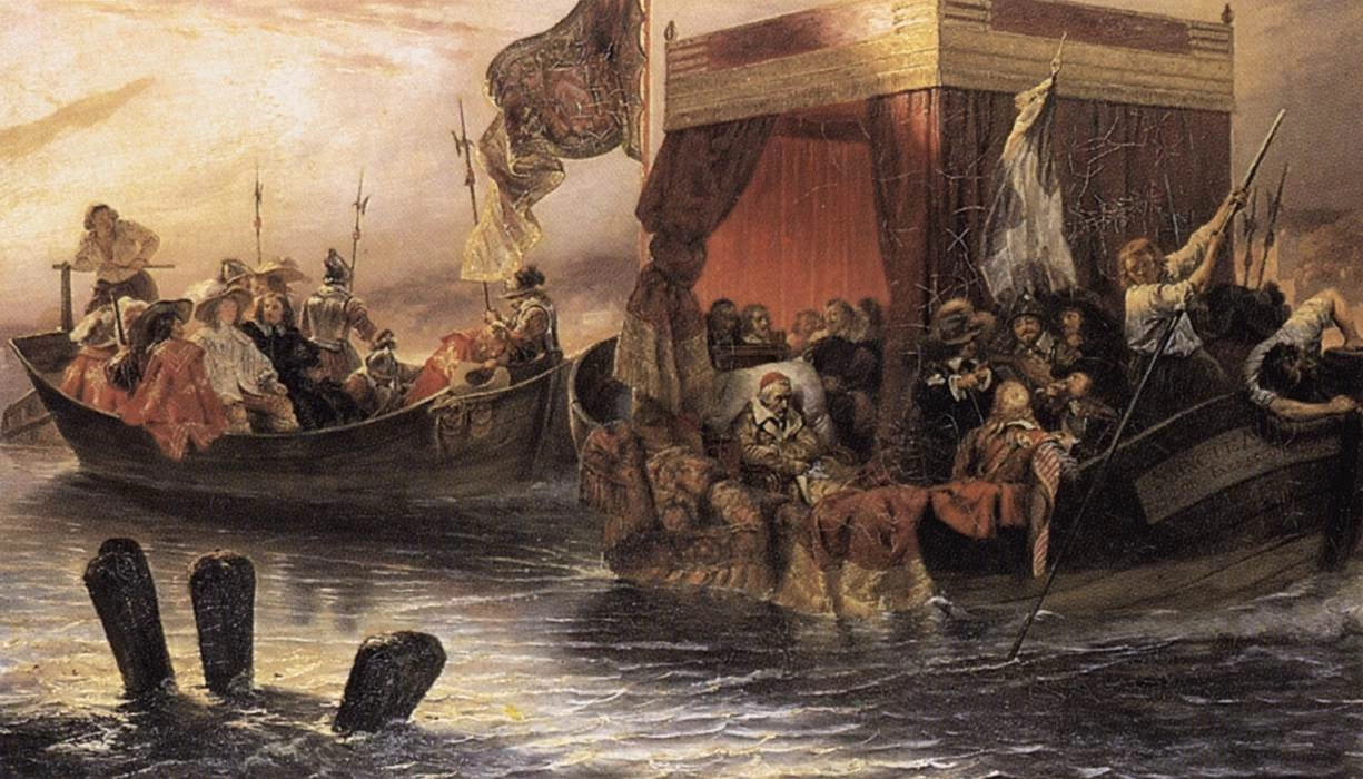 La barca del cardinale Richelieu sul Rodano - Collezione Wallace, Londra